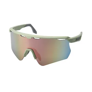 Custom Logo New Design TR90 MTB Road Bike Cycling Sunglasses Running Glasses Fashion Sport Eyewear Cricket Sunglasses