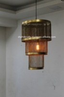 Nouvelle dernière couleur de plafonnier suspendu en or de conception, fabricant et exportateur d'or/noir d'Inde