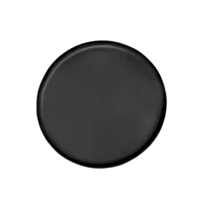 Bandeja de servicio de cuero negro redondo OEM para la decoración del hogar del hotel Bandeja de almacenamiento Bandeja de cuero de PU de lujo - Product Image 1