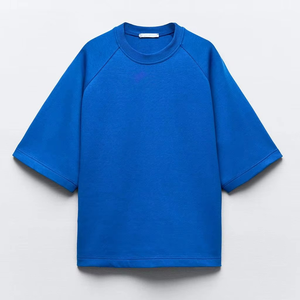 Venta caliente camiseta de mujer de manga corta de gran tamaño ropa informal cuello redondo perfecta camiseta de entrenamiento de moda para mujer - Product Image 1