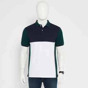 Camisa de Golf Semiformal de Negocios, Ajustada, de Piqué, de Mezcla Triple de Algodón, Poliéster y Spandex, con Estampado Antiarrugas, de Alta Calidad, al por Mayor - Product Image 4