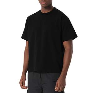 Camiseta de Algodón Lisa Personalizada con Serigrafía de Logotipo Frontal, Talla Grande para Hombre, Transpirable y de Secado Rápido, Tejido Jersey de 220g - Product Image 2