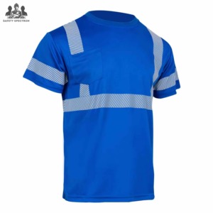 T-shirt de travail industriel respirant et imperméable en gros |   Vêtements de travail haute visibilité pour hommes, résistants |   Direct d'usine - Product Image 6