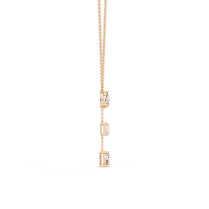 Collier en diamant cultivé en laboratoire avec or 18 carats, cadeau idéal pour les filles - Product Image 5