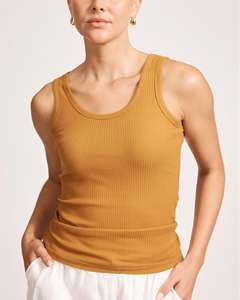 Personnalisé Femmes Sports Actifs Yoga Running Wear Halter Tops Sans Manches En Gros Respirant Casual Côtelé Débardeur Femme - Product Image 3