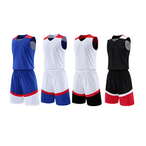 Camisetas de Baloncesto Reversibles con Logotipo Personalizado, Chalecos de Secado Rápido, Transpirables, Antibacterianos, 100% Poliéster, Conjuntos Digitales - Product Image 2