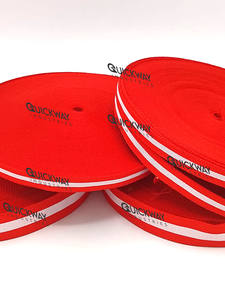 Rubans en gros-grain et rubans cérémoniels rayés rouge et blanc, ruban en tissu pour la décoration de la maison, les cadeaux et les récompenses - Product Image 5