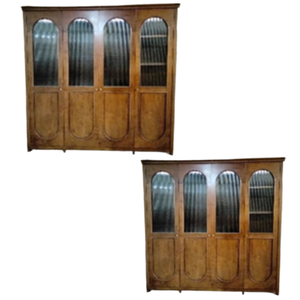 Furniture <b>Wardrobes</b> Size 210X60X210 Main Material Solid Teak Wood With Glass Doors Stylish Modern Design Economical Price - Product Image 2
