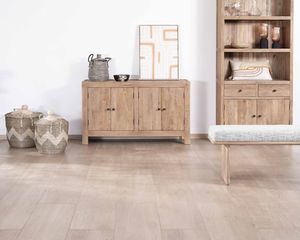 Aparador de 4 puertas en madera maciza de mango de 130 cm Maestro - Product Image 5