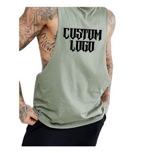 Camiseta sin mangas de hombre de mejor material precio barato de alta calidad hecha en el mejor material camiseta sin mangas de hombre personalizada - Product Image 1