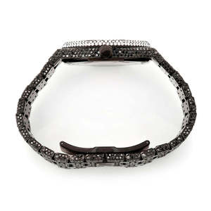 Luxury Flooded Street Style Iced Out Moissanite Diamond Quartz Stainless Steel <b>Watch</b> - Product Image 4