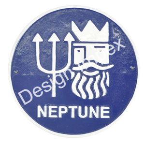 Meilleure vente Plaque personnalisée forme ronde gros panneau mural décoratif en fonte d'aluminium finition personnalisée montage mural plaque rétro - Product Image 5