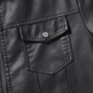 แจ็กเก็ตหนังแท้สำหรับผู้ชายแจ็กเก็ตหนังแท้มีซิปสำหรับผู้ชายแฟชั่นใหม่สำหรับฤดูหนาวบริการ OEM ตามสั่ง - Product Image 5