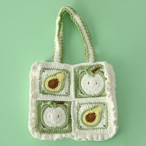 Bolsas de Frutas de Algodón de Moda para Niños, con Diseño de Uva, Zanahoria, Fresa y Aguacate, con Cierre de Cremallera y Correa Individual, Transpirables - Product Image 3