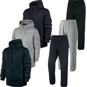Vente flash : Survêtement d'hiver pour homme, couleurs personnalisées, 100% coton, molleton épais, respirant, grammage léger, 2024 - Product Image 3