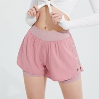 Conjunto de Leggings de Yoga para Mujer, Cintura Alta Elástica, Color Sólido, Tejido Acanalado Suave, Sin Costuras, Elástico en Cuatro Direcciones, Secado Rápido, Pantalones que Realzan los Glúteos
