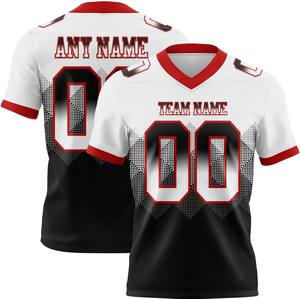 Jersey de Fútbol Americano de Alta Calidad, 100% Poliéster, Transpirable, de Secado Rápido, Proveedor OEM con Nombre de Equipo Personalizado - Product Image 1