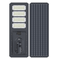 Lampe solaire LED tout-en-un intégrée pour extérieur, boîtier en aluminium, capteur de mouvement à allumage automatique, lampe de sécurité pour jardin
