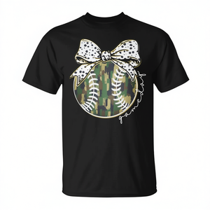T-shirt de baseball camouflage pour femme, style Coquette, pour le jour du match, promotionnel, style Mama - Product Image 2