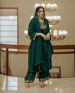 Ensemble Kurti en velours épais très demandé pour les fêtes et les occasions festives, vente en gros, export, meilleur prix, approvisionnement mondial - Product Image 4