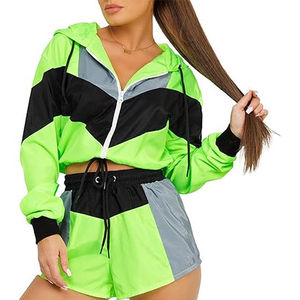 Ensemble de survêtement 2 pièces unisexe personnalisé 2025 pour jeunes femmes, imperméable, respirant, séchage rapide, idéal pour la randonnée en extérieur et le streetwear - Product Image 5