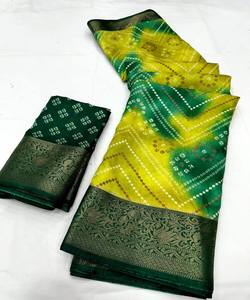 Sari de aspecto tradicional para Sari de lino versátil de belleza clásica con trabajo de lentejuelas y detalles de Dori para ropa informal y de fiesta - Product Image 3