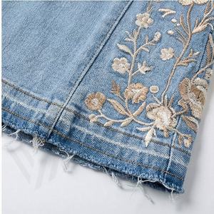 Breathable Hot Selling Women Denim Flared Trousers Anti-wrinkle Affordable Rate Light <b>Weight</b> Premium Ladies Fashion Jeans - Product Image 6