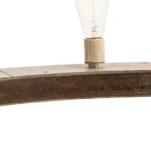 Lustre suspendu en bois Offre Spéciale avec lustre décoratif à prix bon marché pour décorer la maison hôtels Restaurant métal indien - Product Image 5