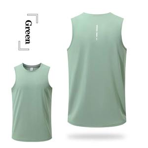 Camiseta sin mangas de talla grande personalizada para hombre, chaleco informal transpirable de secado rápido para fitness al aire libre y entrenamiento de correr, diseño personalizable para hombre - Product Image 4