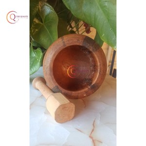 Unique Wooden Mortar and Pestle Quality Kitchen Essential Perfect <b>Grinder</b> for <b>Herb</b> Garlic Walnut Spices Wholesale - Product Image 2