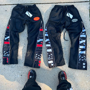 Pantalones de chándal para hombre con bolsillos con cremallera Diseño urbano funcional - Product Image 2