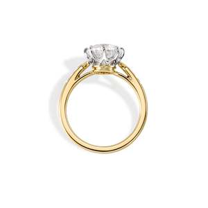 Bague de fiançailles en diamant de culture en taille ancienne « Carmine » - Product Image 2