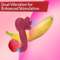 Einstellbarer USB-Aufladbarer Ring-Vibrator mit Zungen-Design - 10 Vibrationsmodi Fernbedienung Wasserdicht für Männer und Frauen