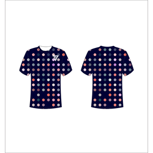 Camiseta de Hombre con Estampado de Lunares, Manga Corta, Cuello Redondo, Casual, Transpirable, Corte Regular, Trackstar OEM, Marca Privada TSI-G05-P0715 - Product Image 1