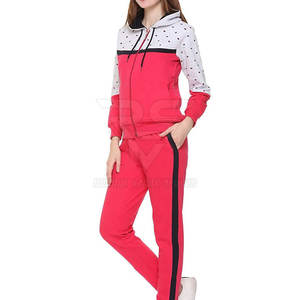 Survêtement d'hiver 100% coton pour femmes de la dernière conception du fabricant pakistanais couleurs personnalisées à capuche Style décontracté tricot solide - Product Image 4