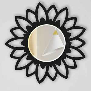 High Quality Modern Metal Wall <b>Mirror</b> with Flower Design Handmade <b>Pocket</b> <b>Mirror</b> from India High in Demand for Weddings - Product Image 1