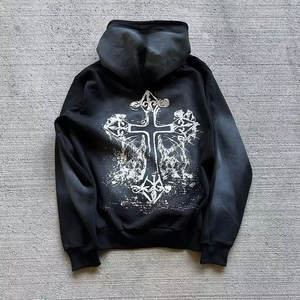 Custom logo <b>Thermal</b> Hoodie Men & <b>Women</b> Sweatshirts Print Oversized USA Size 100% Cotton Screen Printing Hoodies - Product Image 4