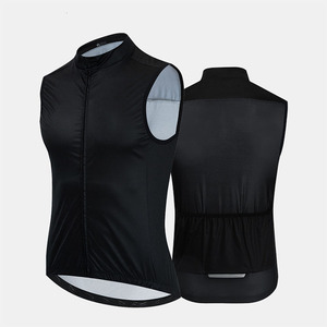 Maillot d'uniforme de cyclisme gilet imperméable et coupe-vent léger Design raglan demi-emmanchure Design imprimé Design court - Product Image 4