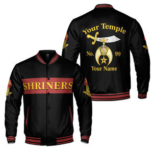 Shriners personalizados con Mason Noble Shriner Varsity Jacket 2025 chaquetas de manga larga hechas a medida de alta calidad - Product Image 1