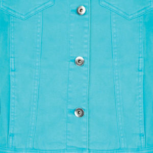 2025 nouveau 100% coton haute qualité bleu couleur vive mode manteau femmes dames Stretch Denim veste doux coton été - Product Image 5