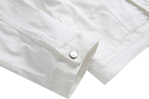 Veste en jean de haute qualité pour hommes, vintage, fermeture éclair complète sur denim de coton vierge, vente en gros d'usine OEM, taille XS pour la saison d'hiver - Product Image 6