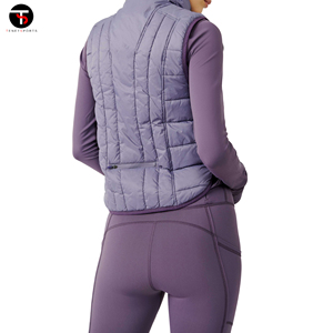 Gilet bouffant imperméable léger pour femmes respirant sans manches rempli de coton pour les voyages d'hiver Style extérieur chaud - Product Image 5