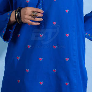 Conjunto de Ropa de 3 Piezas Estilo Pakistaní para Mujer, Traje de Verano de Algodón/Poliéster, Conjunto de Ropa Pakistaní de 3 Piezas para Mujer - Product Image 6