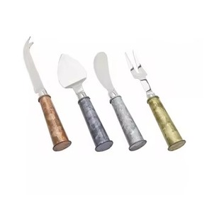 Ensemble de couverts en métal d'aspect moderne couverts avec poignée en marbre nouvel ensemble de couverts en métal pour la maison article d'utilisation d'ustensiles de cuisine d'hôtel - Product Image 6