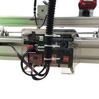 Mini graveur laser CO2 de bureau DIY pour acrylique/verre/acier/cuir - Nouveau modèle AI haute sécurité DST/DXF/PLT refroidi par air Wi-Fi/