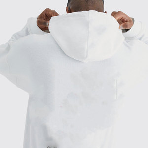 Survêtement en coton OEM, sweat à capuche imprimé, pantalon de survêtement pour hommes, jogging évasé empilé, ensemble de jogging deux pièces pour hommes - Product Image 2