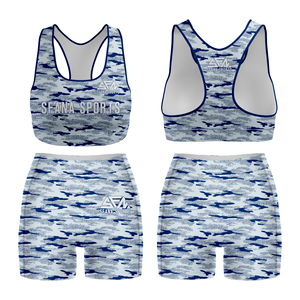 Nouveau ensemble de shorts de yoga pour femmes élégantes avec soutien-gorge de sport tenue de gymnastique confortable 2 pièces Design personnalisé pour l'entraînement et le yoga - Product Image 3