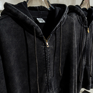 480 GSM personnalisé brodé sérigraphie bouffée sweats unis sublimé blanc lavé hommes sweats à capuche et sweats - Product Image 1