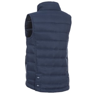 Venta al por mayor de fábrica personalizada OEM sin mangas con cremallera Chaleco de Invierno para mujer acolchado 100% poliéster relleno Puffer - Product Image 2