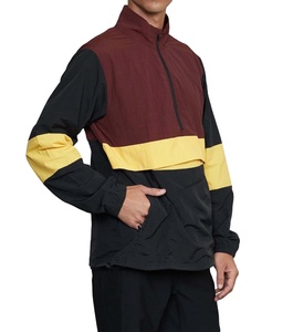 Chaqueta deportiva personalizada para correr, cortavientos de nailon arrugado ligero de alta calidad, bordado, impermeable, con cremallera, deportes de talla grande - Product Image 3